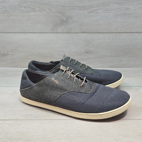 OluKai Mens Nohea Moku Sneakers Lace-Up Shoes Sz 10 - Picture 1 of 11